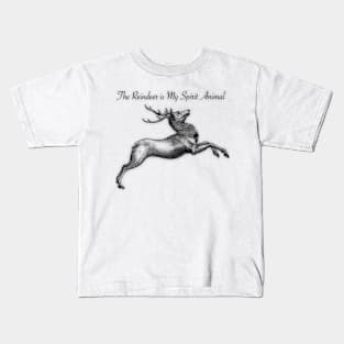 Reindeer Spirit Animal Kids T-Shirt